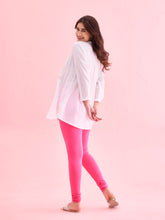 Load image into Gallery viewer, Go Colors Light Rose Cotton Stretch Churidar
