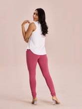 Load image into Gallery viewer, Go Colors Light Wine Cotton Stretch Churidar
