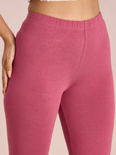 Load image into Gallery viewer, Go Colors Light Wine Cotton Stretch Churidar
