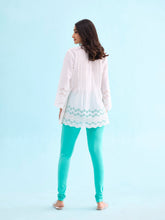 Load image into Gallery viewer, Go Colors Mint Cotton Stretch Churidar
