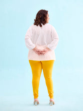 Load image into Gallery viewer, Go Colors Saffron Cotton Stretch Churidar
