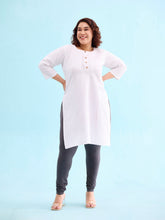 Load image into Gallery viewer, Go Colors Silver Grey Cotton Stretch Churidar
