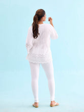 Load image into Gallery viewer, Go Colors White Cotton Stretch Churidar
