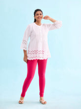 Load image into Gallery viewer, Go Colors Young Fuchsia Cotton Stretch Churidar
