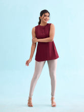 Load image into Gallery viewer, Go Colors Copper Nylon Stretch Shimmer Churidar
