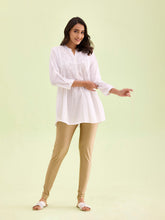 Load image into Gallery viewer, Go Colors Deep Gold Nylon Stretch Shimmer Churidar
