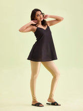 Load image into Gallery viewer, Go Colors Gold Nylon Stretch Shimmer Churidar
