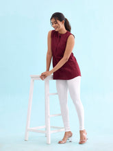 Load image into Gallery viewer, Go Colors White Nylon Stretch Shimmer Leggings
