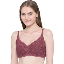 Load image into Gallery viewer, Wacoal Lucy Padded Non-Wired 3/4th Cup Bridal Wear Medium coverage Fashion Bra - Burgandy LCB258

