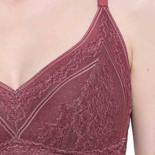 Load image into Gallery viewer, Wacoal Lucy Padded Non-Wired 3/4th Cup Bridal Wear Medium coverage Fashion Bra - Burgandy LCB258
