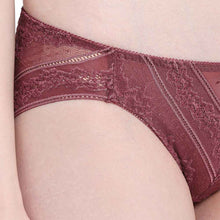 Load image into Gallery viewer, Wacoal Lucy Low Waist Medium Coverage Bridal Wear Lace Bikini Panty - Burgandy LCP258
