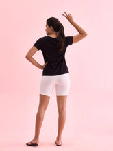 Load image into Gallery viewer, Go Colors Cream Cotton Stretch Cycling Shorts

