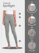 Load image into Gallery viewer, Go Colors Silver Grey Cotton Stretch Churidar
