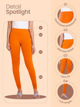 Load image into Gallery viewer, Go Colors Rust Cotton Stretch Churidar
