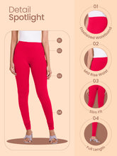Load image into Gallery viewer, Go Colors Medium Pink Cotton Stretch Churidar

