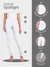 Load image into Gallery viewer, Go Colors Cream Cotton Stretch Churidar
