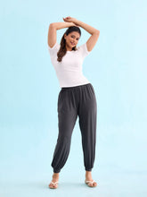 Load image into Gallery viewer, Go Colors Antra Melanges Viscose Stretch Harems
