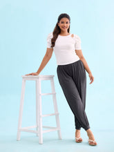 Load image into Gallery viewer, Go Colors Antra Melanges Viscose Stretch Harems

