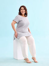 Load image into Gallery viewer, Go Colors Ecru Viscose Stretch Harems
