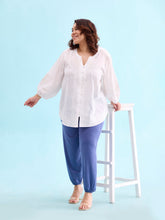 Load image into Gallery viewer, Go Colors Jeans Blue Viscose Stretch Harems
