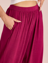Load image into Gallery viewer, Go Colors Medium Violet Viscose Stretch Harems
