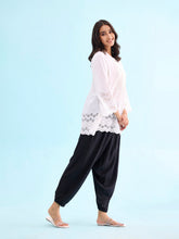 Load image into Gallery viewer, Go Colors Black Woven Viscose Harem Pant
