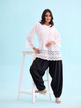 Load image into Gallery viewer, Go Colors Black Woven Viscose Harem Pant
