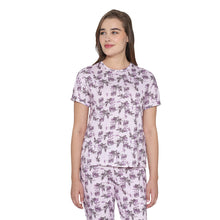 Load image into Gallery viewer, Wacoal Women’s Snooze Club Short sleeve Full Length Comfort Fit Pure Cotton Pajama Set- Lavender LI09A01
