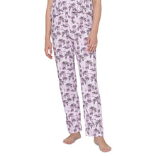 Load image into Gallery viewer, Wacoal Women’s Snooze Club Short sleeve Full Length Comfort Fit Pure Cotton Pajama Set- Lavender LI09A01
