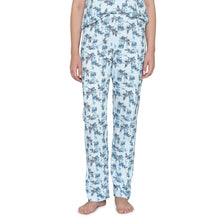 Load image into Gallery viewer, Wacoal Women’s Snooze Club Short sleeve Full Length Comfort Fit Pure Cotton Pajama Set-Blue LI09A01

