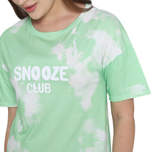 Load image into Gallery viewer, Wacoal Women’s Snooze Club Short sleeve Calf Length Comfort Fit Pure Cotton Night Dress-Sea Green LI09A02
