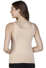 Load image into Gallery viewer, Amante Broad Straps Body Hugging Modal Vest (Pack of 2) - Nude-White 77102
