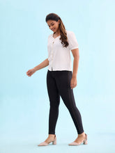 Load image into Gallery viewer, Go Colors Black Cotton Poly Stretch Knit Jeggings
