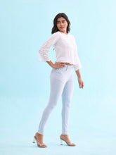 Load image into Gallery viewer, Go Colors Aqua Cotton Polyester Super Stretch Jeggings

