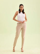 Load image into Gallery viewer, Go Colors Beige Cotton Polyester Super Stretch Jeggings
