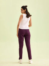 Load image into Gallery viewer, Go Colors Dark Wine Cotton Polyester Super Stretch Jeggings
