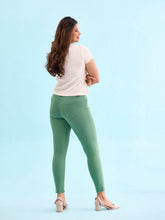Load image into Gallery viewer, Go Colors Emerald Green Cotton Polyester Super Stretch Jeggings

