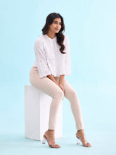 Load image into Gallery viewer, Go Colors Light Beige Cotton Polyester Super Stretch Jeggings
