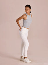 Load image into Gallery viewer, Go Colors White Cotton Polyester Super Stretch Jeggings
