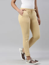 Load image into Gallery viewer, Go Colors Banana Cotton Poly Stretch Cuffed Joggers
