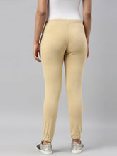 Load image into Gallery viewer, Go Colors Banana Cotton Poly Stretch Cuffed Joggers
