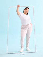 Load image into Gallery viewer, Go Colors Grey Mist Cotton Poly Stretch Cuffed Joggers

