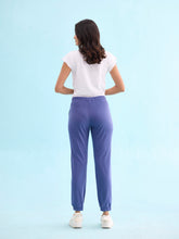 Load image into Gallery viewer, Go Colors Jeans Blue Cotton Poly Stretch Cuffed Joggers
