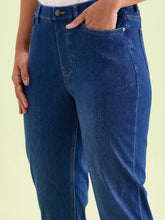 Load image into Gallery viewer, Go Colors Blue Cotton Poly Stretch Cropped Denim Jeggings
