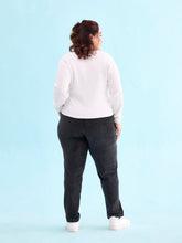 Load image into Gallery viewer, Go Colors Black Cotton Polyester Corduroy Jeggings
