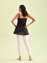 Load image into Gallery viewer, Go Colors Cream Cotton Stretch Ankle Length Leggings
