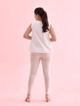 Load image into Gallery viewer, Go Colors Grey Mist Cotton Stretch Ankle Length Leggings
