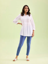 Load image into Gallery viewer, Go Colors Jeans Blue Cotton Stretch Ankle Length Leggings
