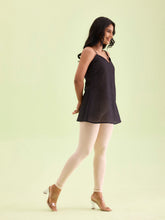 Load image into Gallery viewer, Go Colors Light Beige Cotton Stretch Ankle Length Leggings
