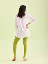 Load image into Gallery viewer, Go Colors Light Pista Cotton Stretch Ankle Length Leggings
